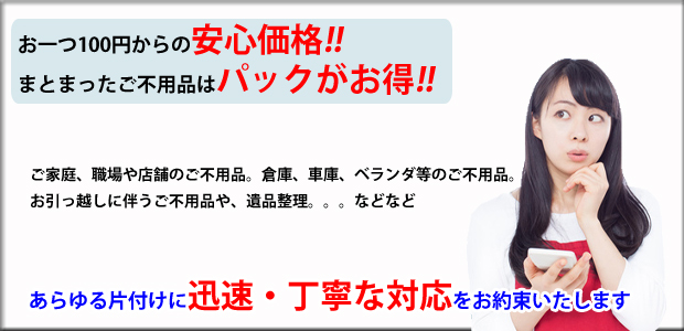 少量ごみもOK